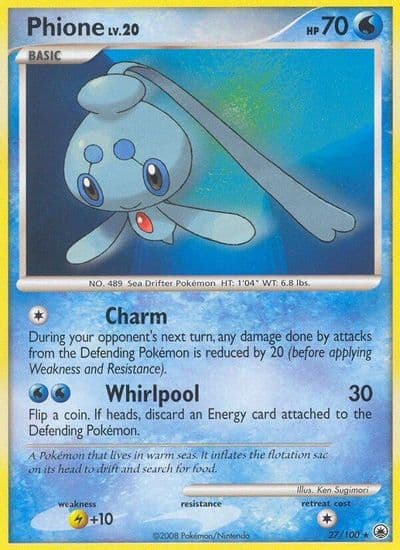 Phione (27) Majestic Dawn Pokemon card