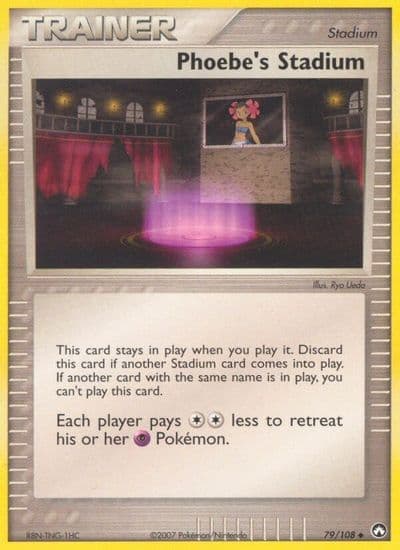 Phoebe's Stadium Power Keepers Pokemon card