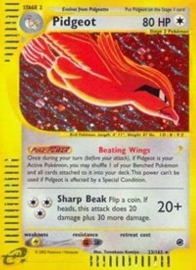 Pidgeot (23) Expedition Pokemon card