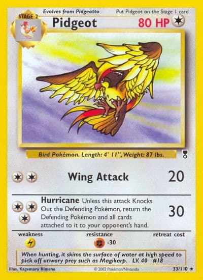Pidgeot Legendary Collection Pokemon card