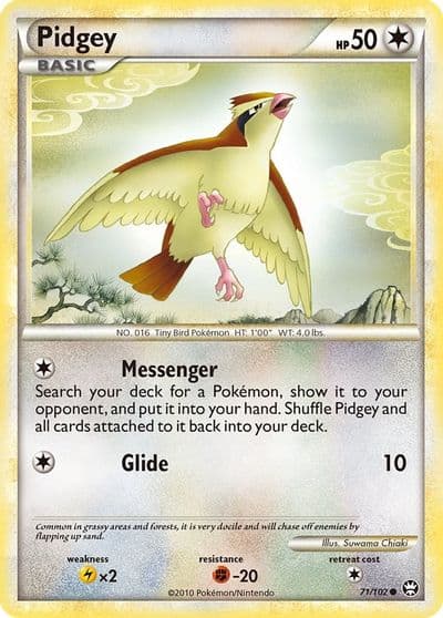 Pidgey Triumphant Pokemon card