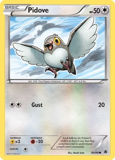 Pidove Emerging Powers Pokemon card