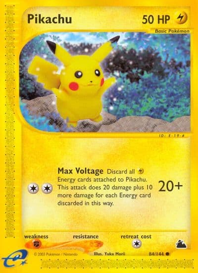 Pikachu Skyridge Pokemon card