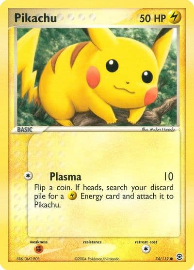 Pikachu FireRed & LeafGreen Pokemon card