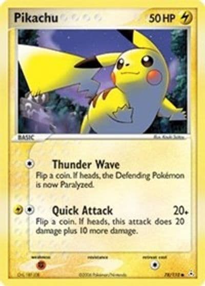Pikachu Holon Phantoms Pokemon card