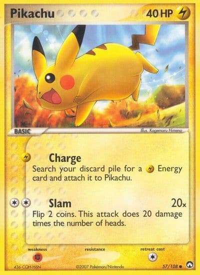 Pikachu Power Keepers Pokemon card