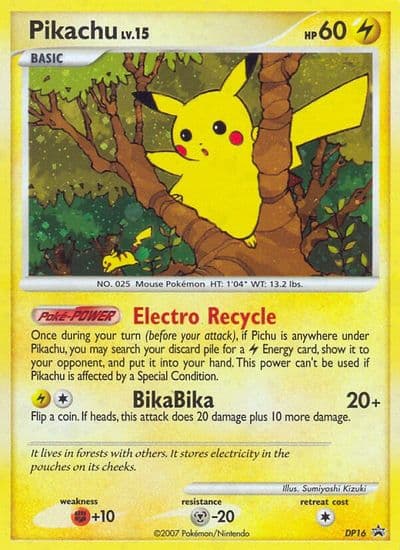 Pikachu - DP16 Diamond and Pearl Promos Pokemon card