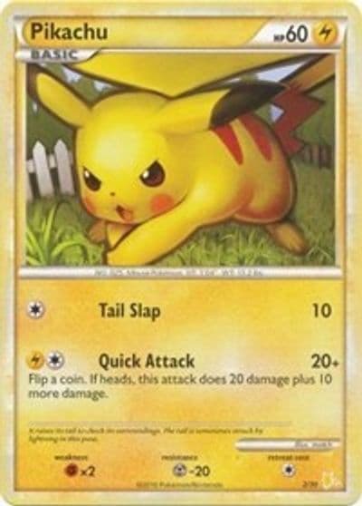 Pikachu (#2) HGSS Trainer Kit: Gyarados & Raichu Pokemon card