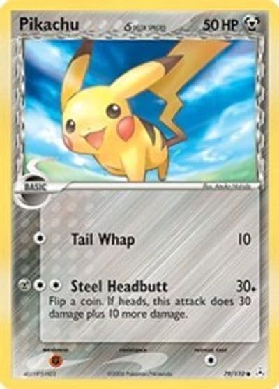 Pikachu (Delta Species) Holon Phantoms Pokemon card