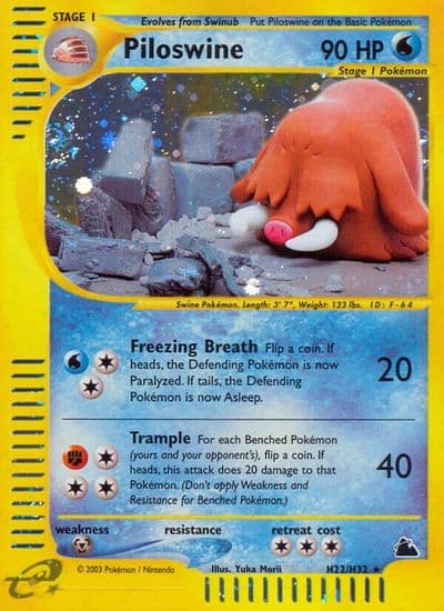 Piloswine (H22) Skyridge Pokemon card
