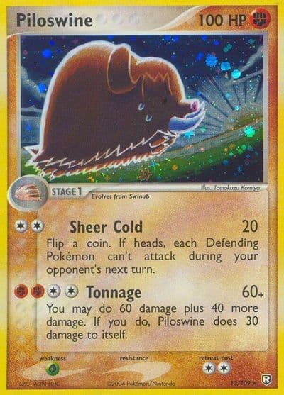 Piloswine Team Rocket Returns Pokemon card