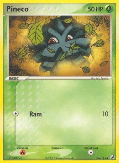 Pineco Unseen Forces Pokemon card