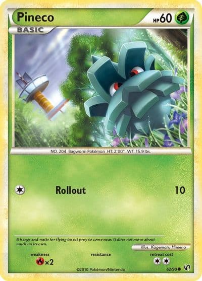 Pineco (62) Undaunted Pokemon card