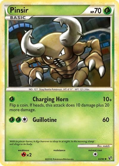 Pinsir Undaunted Pokemon card