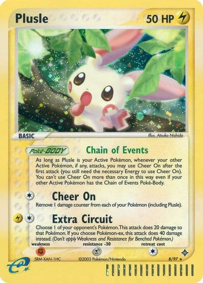 Plusle Dragon Pokemon card