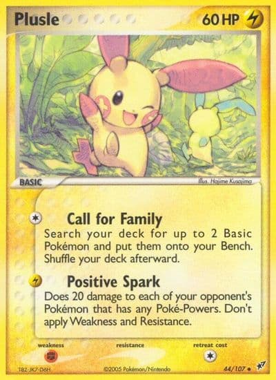 Plusle Deoxys Pokemon card