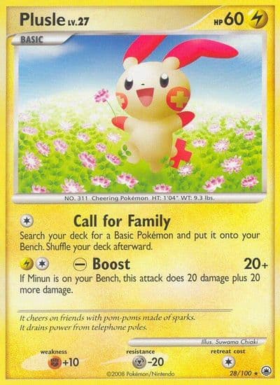 Plusle Majestic Dawn Pokemon card