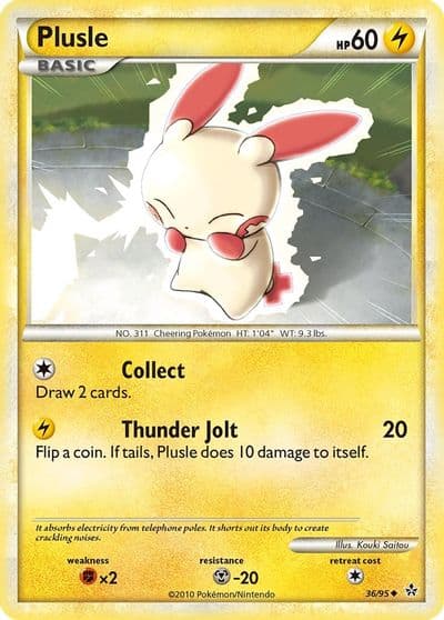 Plusle Unleashed Pokemon card