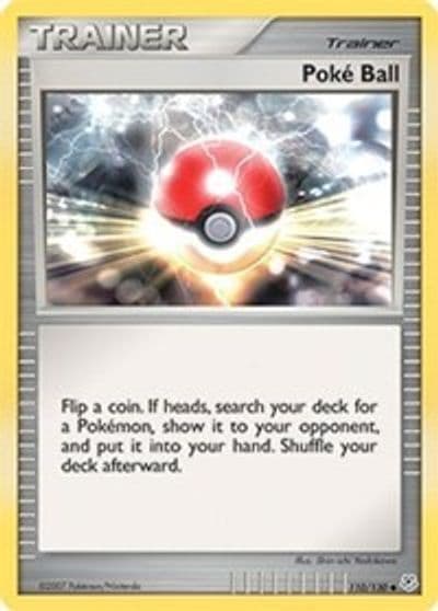 Poke Ball Diamond and Pearl Pokemon card
