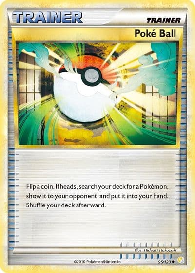 Poke Ball HeartGold SoulSilver Pokemon card