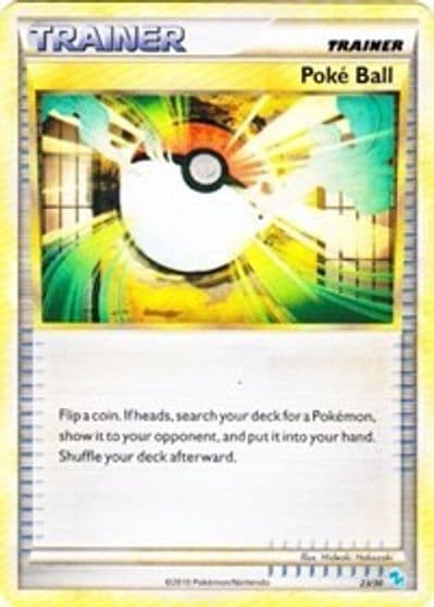 Poke Ball (Gyarados) HGSS Trainer Kit: Gyarados & Raichu Pokemon card
