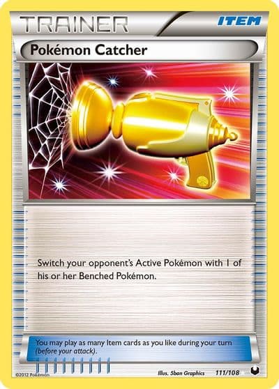Pokemon Catcher (Gold) Dark Explorers Pokemon card