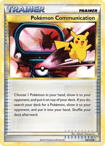 Pokemon Communication HeartGold SoulSilver Pokemon card