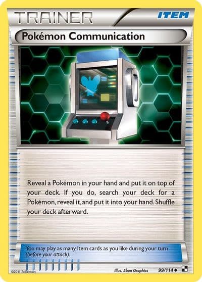 Pokemon Communication Black and White Pokemon card