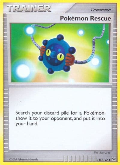 Pokemon Rescue Platinum Pokemon card