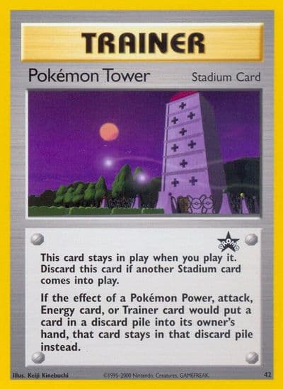 Pokemon Tower WoTC Promo Pokemon card