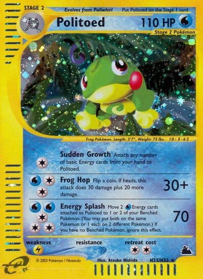 Politoed (H23) Skyridge Pokemon card