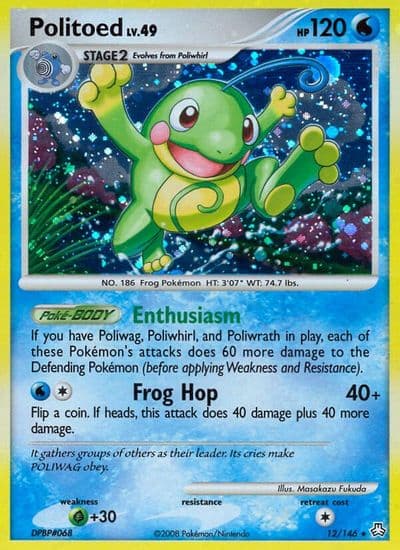 Politoed Legends Awakened Pokemon card