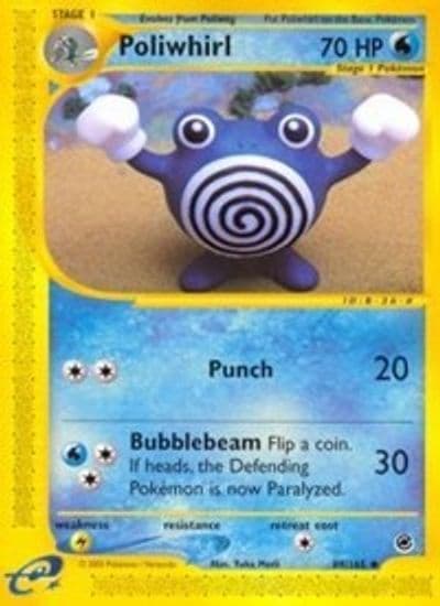 Poliwhirl Expedition Pokemon card