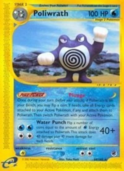 Poliwrath (60) Expedition Pokemon card