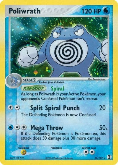 Poliwrath FireRed & LeafGreen Pokemon card