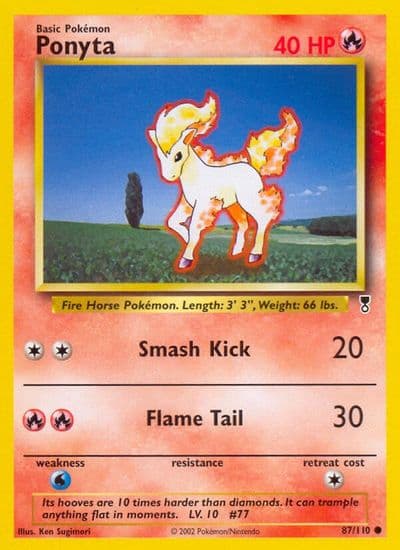 Ponyta Legendary Collection Pokemon card