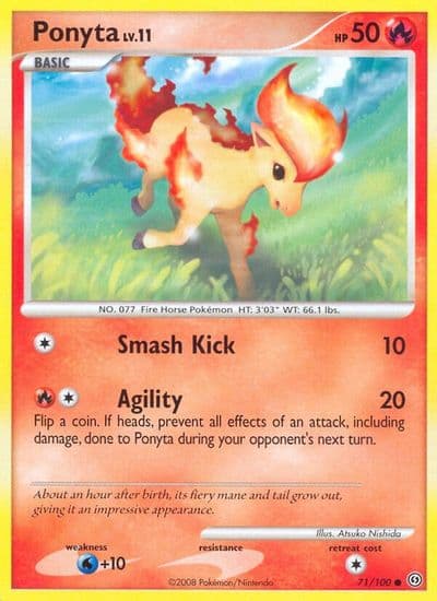 Ponyta Stormfront Pokemon card