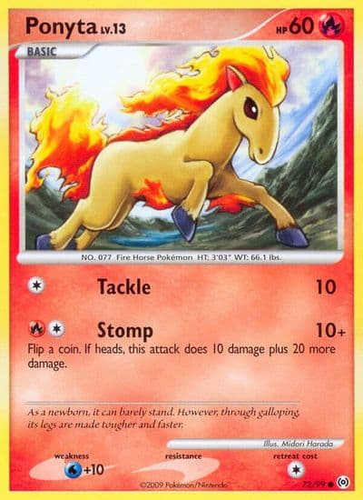 Ponyta (72) Arceus Pokemon card