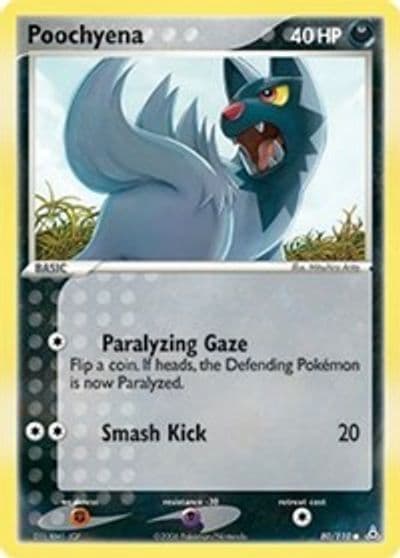 Poochyena Holon Phantoms Pokemon card