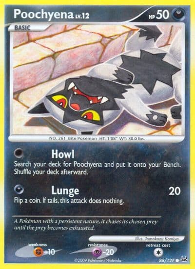 Poochyena Platinum Pokemon card