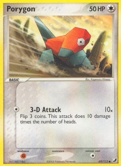 Porygon Unseen Forces Pokemon card