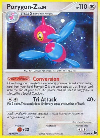 Porygon-Z Great Encounters Pokemon card