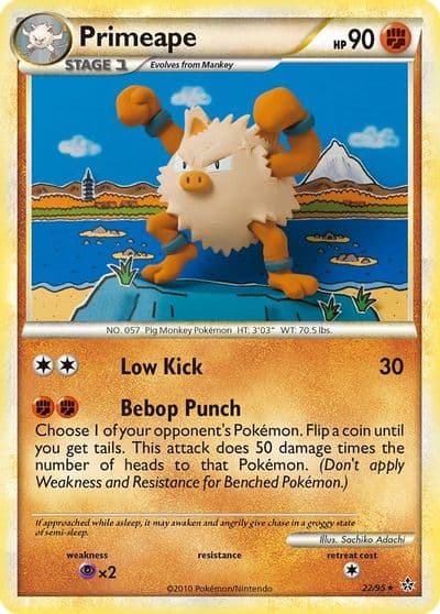 Primeape Unleashed Pokemon card