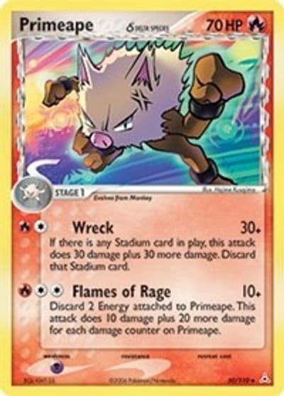 Primeape (Delta Species) Holon Phantoms Pokemon card