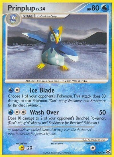 Prinplup Majestic Dawn Pokemon card