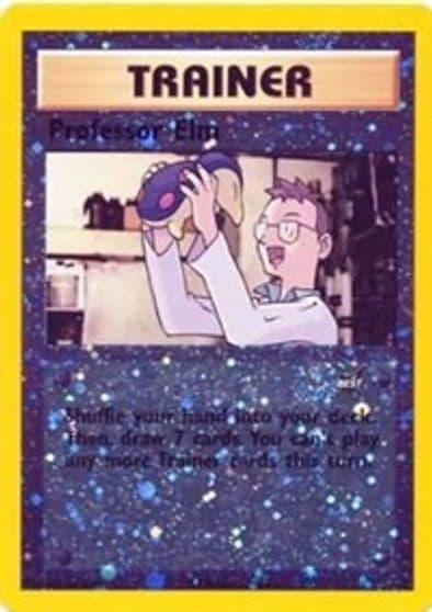 Professor Elm - 3 Best of Promos Pokemon card