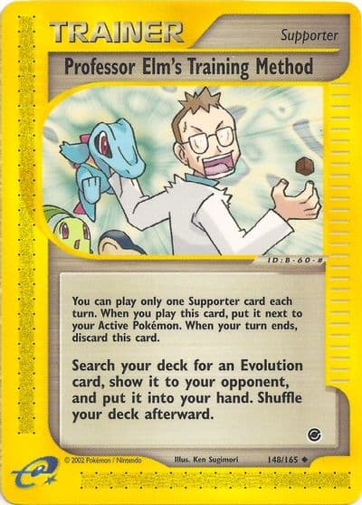 Professor Elm's Training Method Expedition Pokemon card