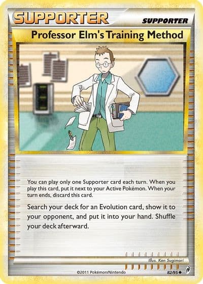 Professor Elm's Training Method Call of Legends Pokemon card