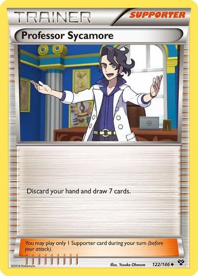 Professor Sycamore XY Base Set Pokemon card