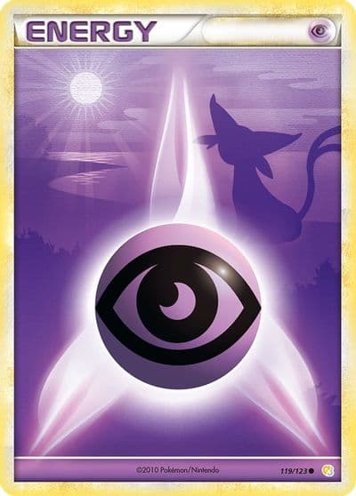 Psychic Energy HeartGold SoulSilver Pokemon card